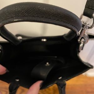 Rebecca Minkoff black mini mab tote bag